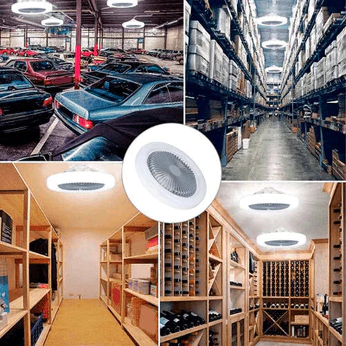 Bombillo Abanico Ventilador LED 2 en 1 TurboMax™ con Control Remoto