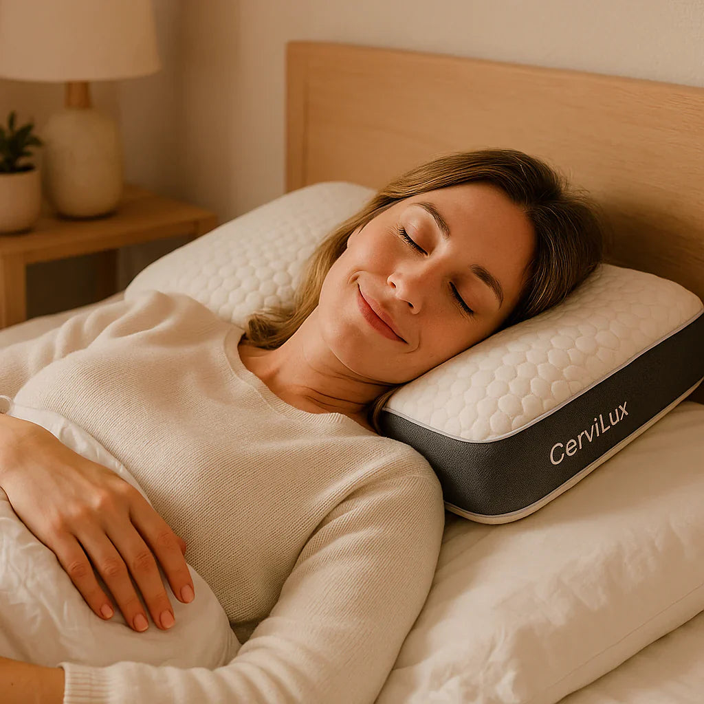 CerviLux™ – Almohada Ortopédica Viscoelástica Lavable
