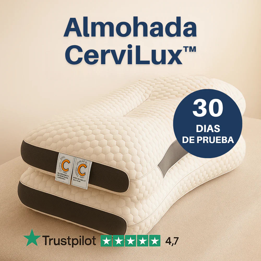CerviLux™ – Almohada Ortopédica Viscoelástica Lavable