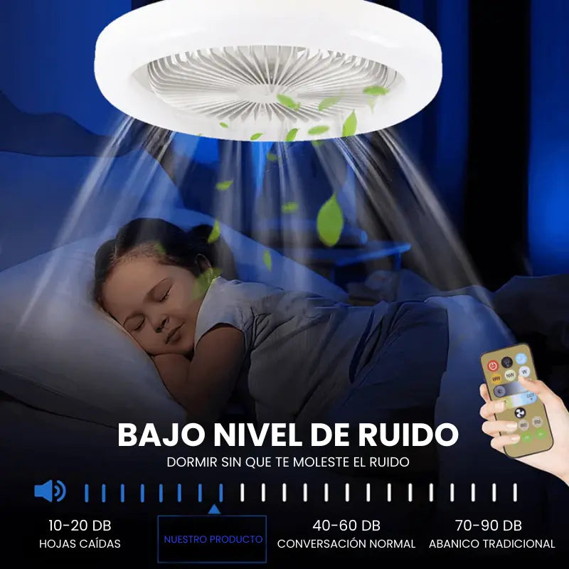 Bombillo Abanico Ventilador LED 2 en 1 TurboMax™ con Control Remoto