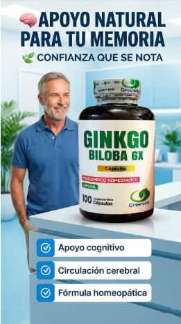 Ginkgo Biloba 100% Natural – Apoyo para la Memoria y el Cerebro