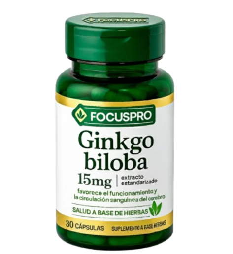 FocusPro - Ginkgo Biloba - Optimización Cognitiva y Bienestar Mental