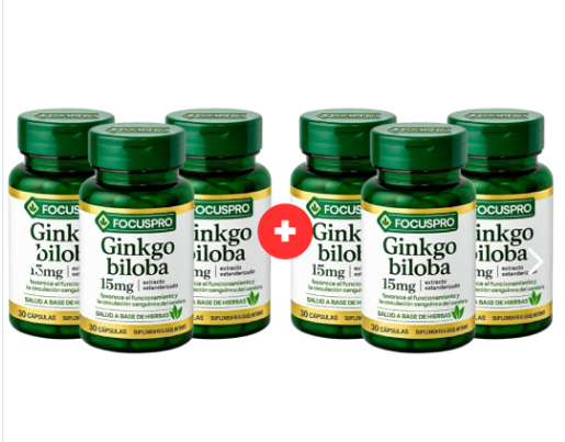 FocusPro - Ginkgo Biloba - Optimización Cognitiva y Bienestar Mental