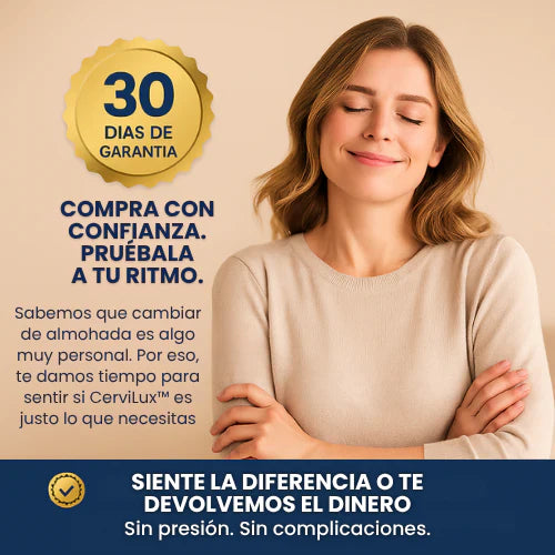 CerviLux™ – Almohada Ortopédica Viscoelástica Lavable