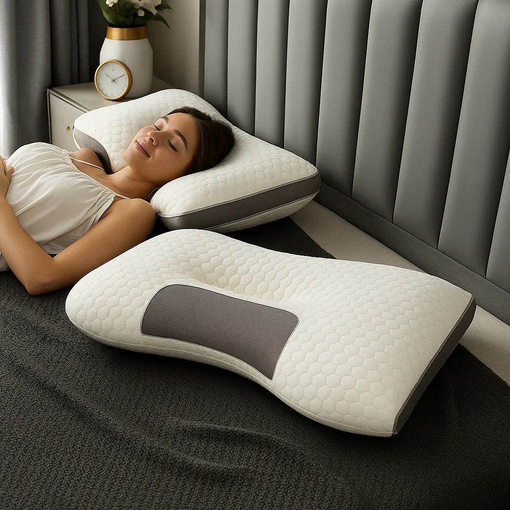 CerviLux™ – Almohada Ortopédica Viscoelástica Lavable
